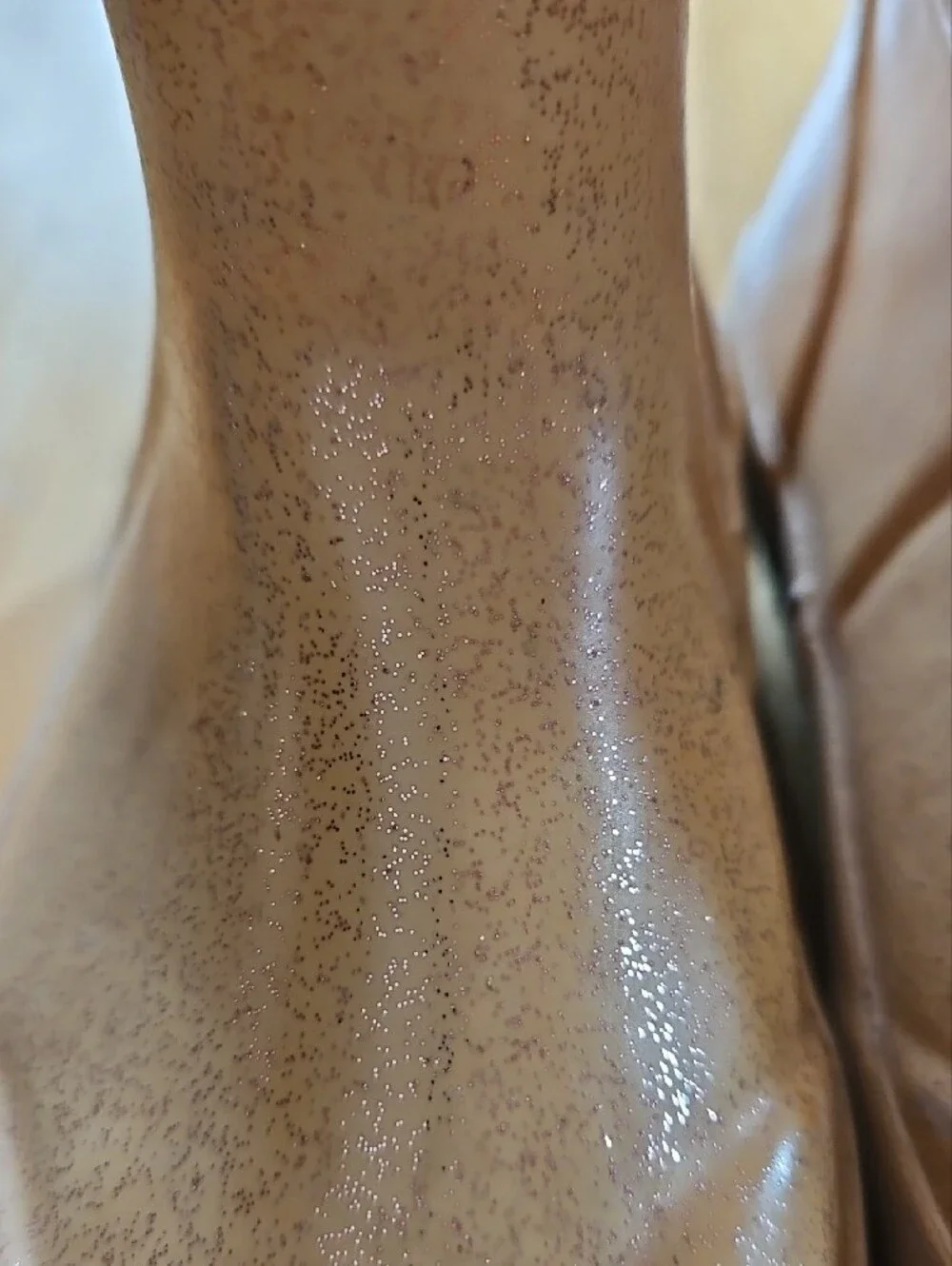 Bogs Kids Tan Glittery  Waterproof Pull-On Rain Boots